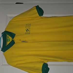 Hugo Boss polo shirt xxxl, yellow,green,and blue in color